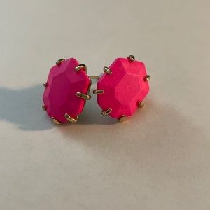 Kendra Scott statement stud- hot pink